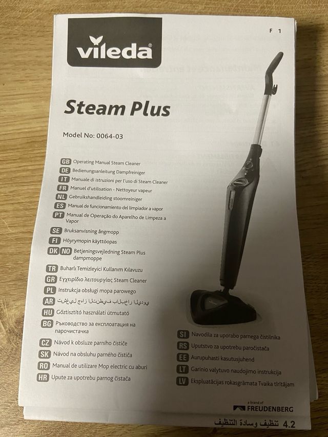 VILEDA-Steam PLUS-Mopa a vapor