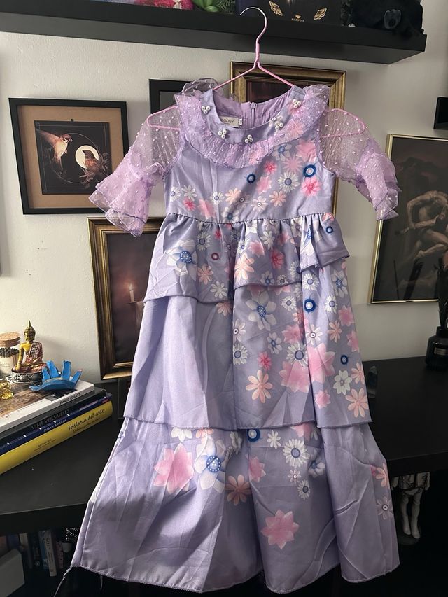 Disfraz Encanto Morado Flores