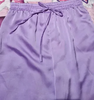 Pantaloni donna viola taglia unica