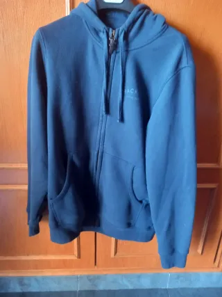 Sudadera Hackett Azul con Cremallera.