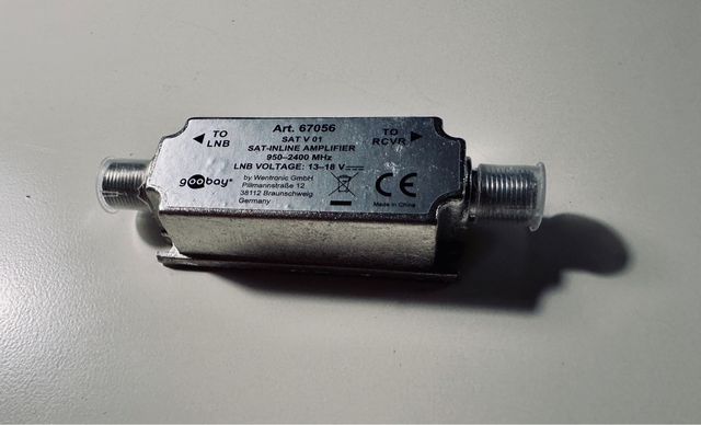 Goobay 67056 Amplificador SAT-INLINE