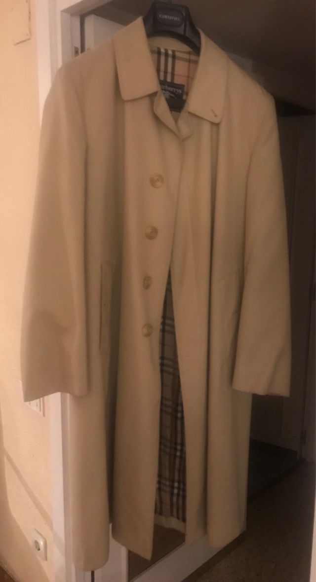 Gabardina Burberrys Vintage Hombre Beige