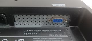 Cables Monitor Sony VGA y Alimentación