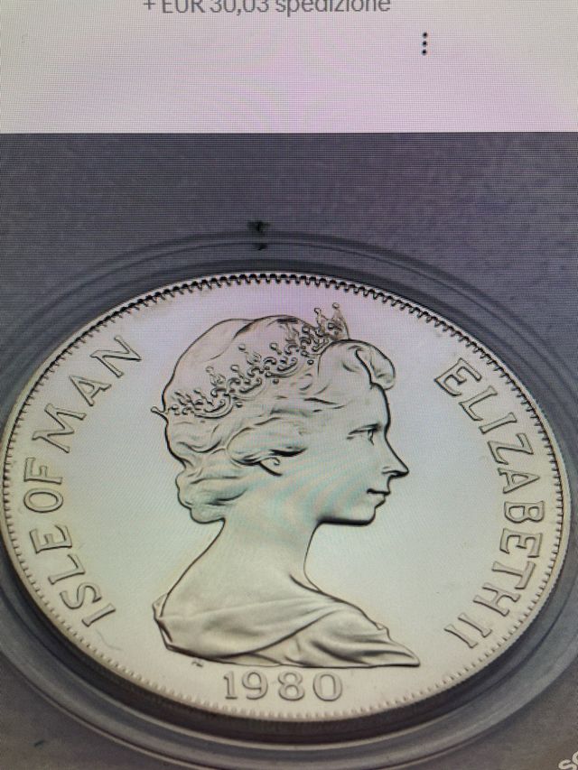 Moneta 1980 ISOLA DI MAN PROVA D’ARGENTO OLIMPIADI