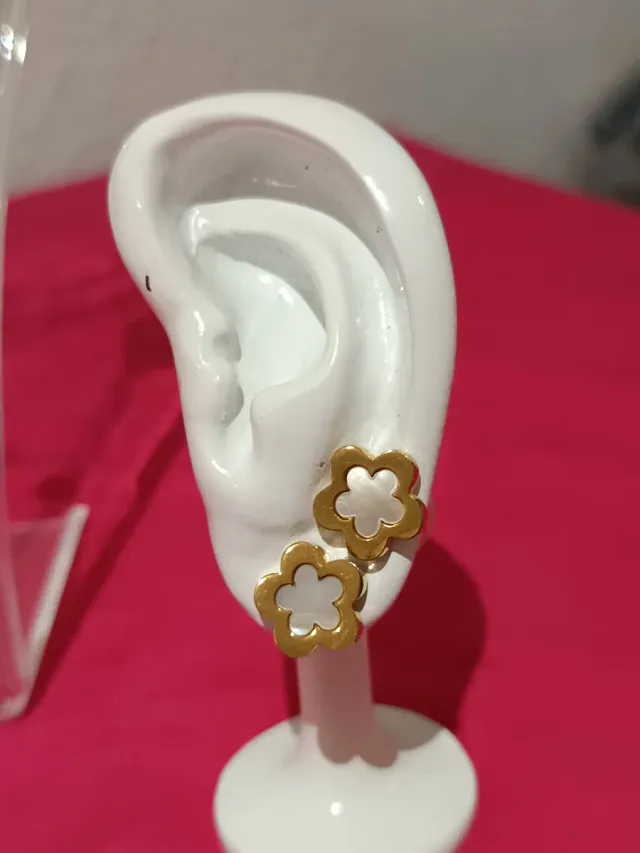 Collar Tous doble cadena con flor más los pendient