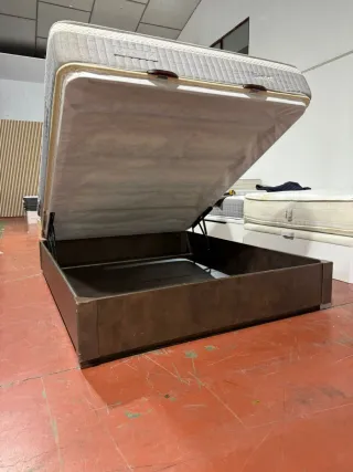 Canapé Flex Wengue y Colchón Smart 150x190