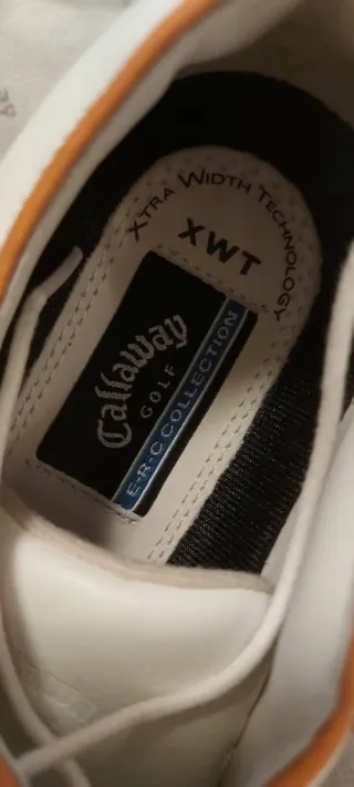 Zapatos de Golf Callaway Blancos y Naranja