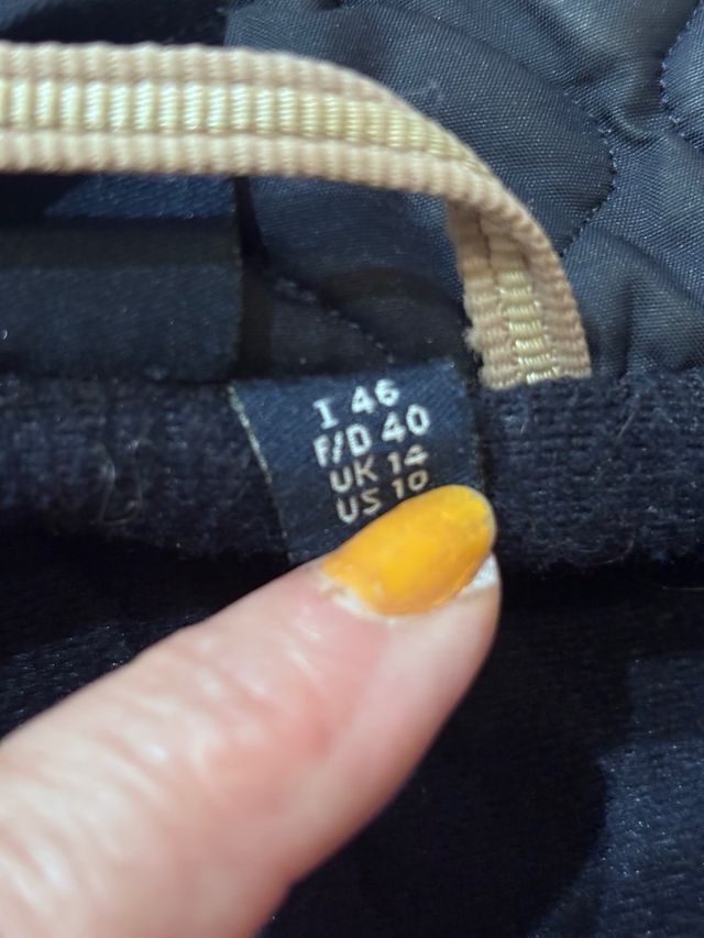 Chaqueta acolchada Ellesse vintage azul oscuro