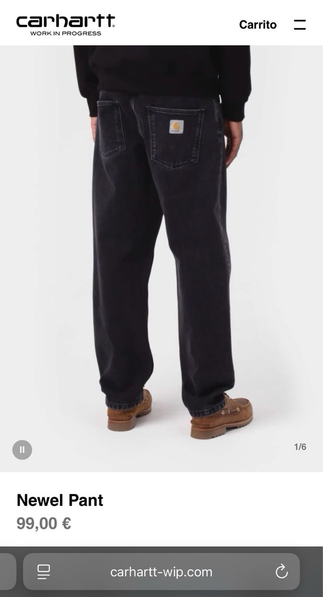 Pantalón Carhartt Newel practicaments nuevo