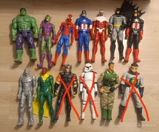 Lote Figuras Acción Superhéroes y Star Wars