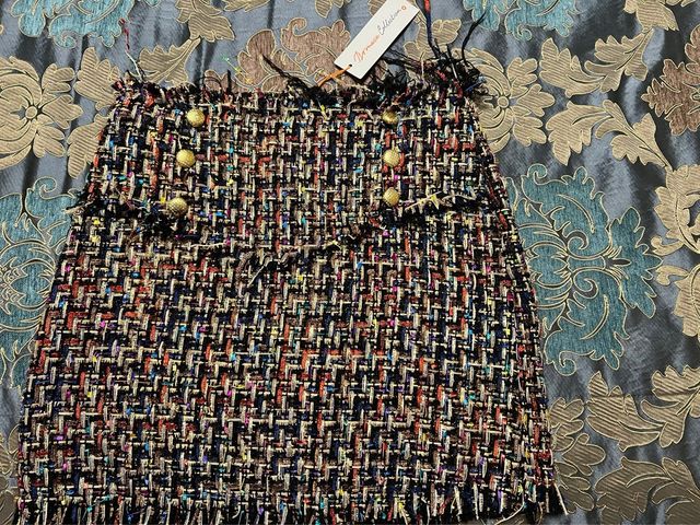 Falda tweed multicolor talla S/XS sin estrenar