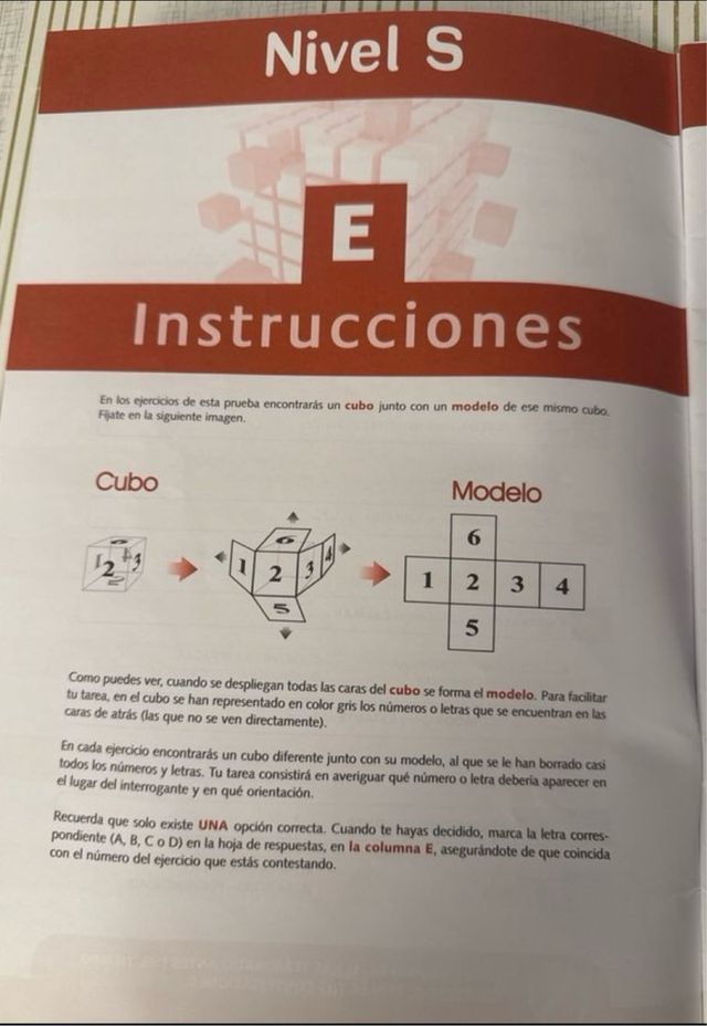 Cuaderno de psicotécnico BAT7 nivel S