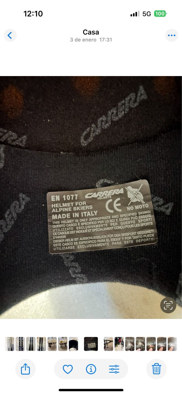 Casco de esquí Carrera Red Shark niño niña