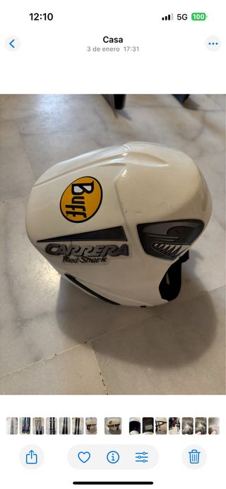 Casco de esquí Carrera Red Shark niño niña