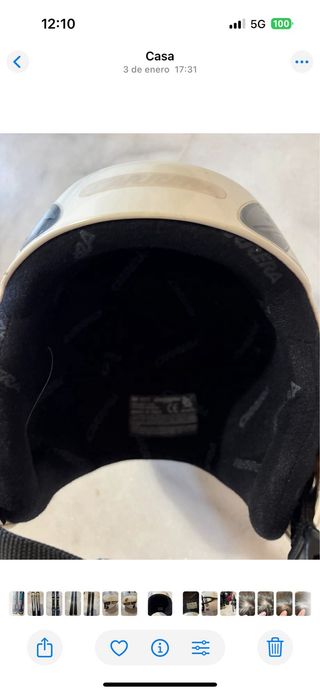 Casco de esquí Carrera Red Shark niño niña