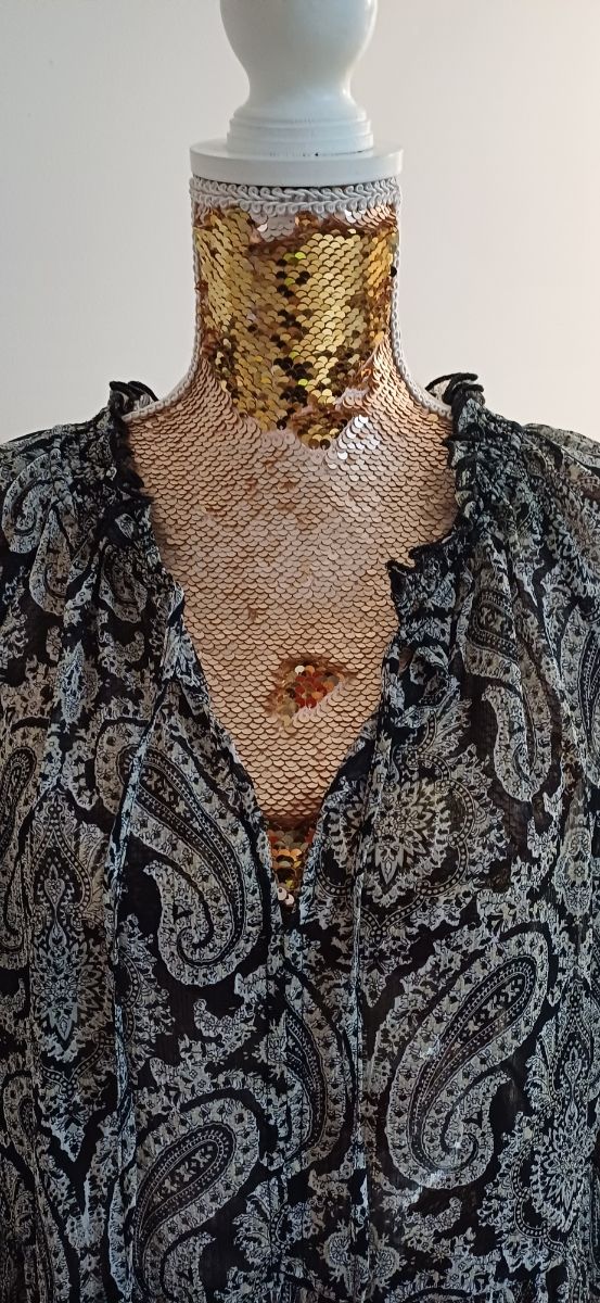 Blusa Mango Estampada Paisley