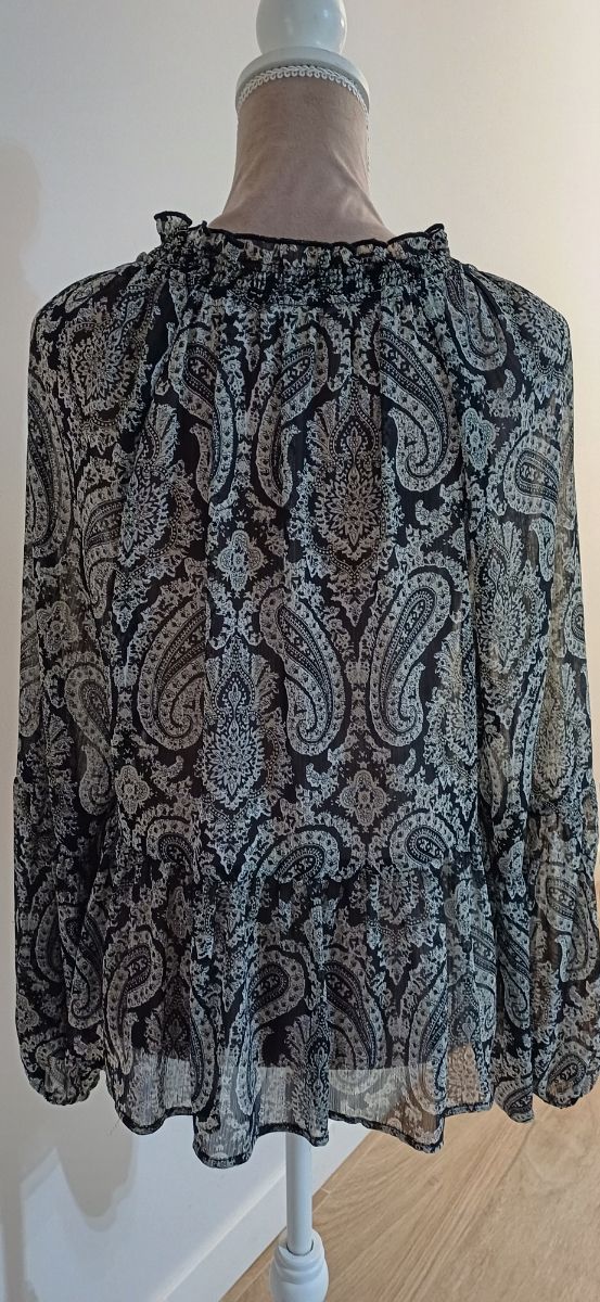 Blusa Mango Estampada Paisley