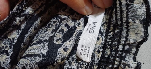 Blusa Mango Estampada Paisley