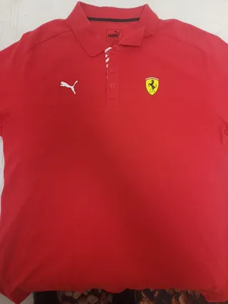 Camisa Polo Ferrari Puma Roja