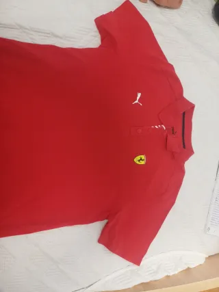 Camisa Polo Ferrari Puma Roja