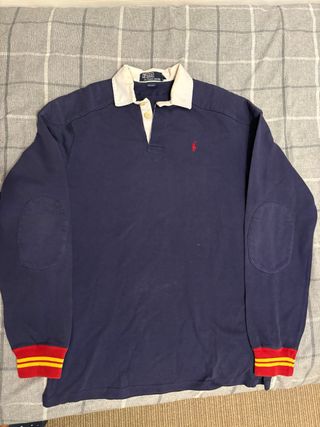 Polo Ralph Lauren Manga Larga Vintage Azul
