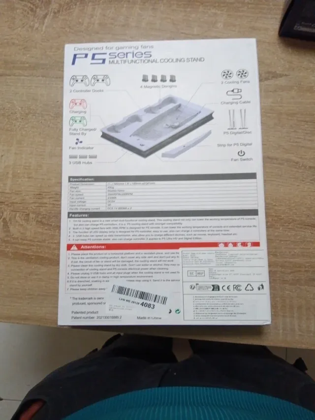 Soporte Refrigeración Multifuncional PS5