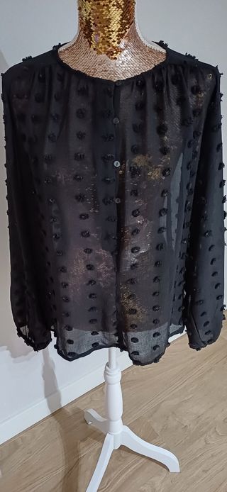 Blusa Cortefiel Negra