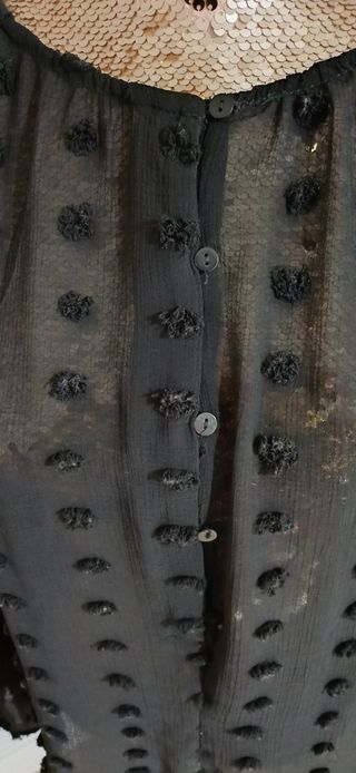 Blusa Cortefiel Negra