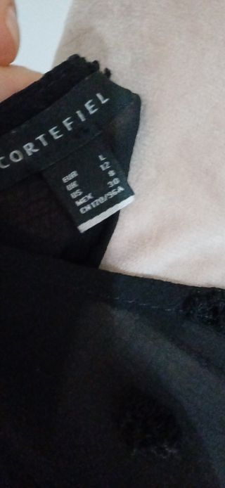 Blusa Cortefiel Negra