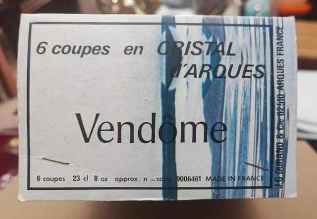 Copas Cristal d'Arques Vendôme