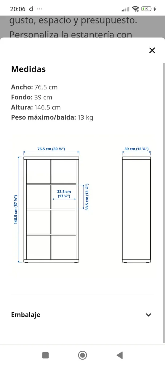 Estante Kallax IKEA Branca, em bom estado