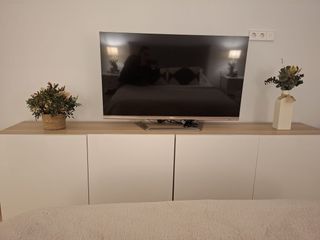 2 Credenze in Rovere Tinta Bianca