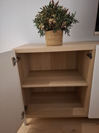 2 Credenze in Rovere Tinta Bianca