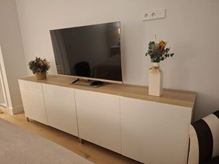 2 Credenze in Rovere Tinta Bianca