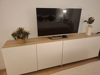 2 Credenze in Rovere Tinta Bianca