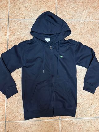 Sudadera Lacoste Azul con Cremallera