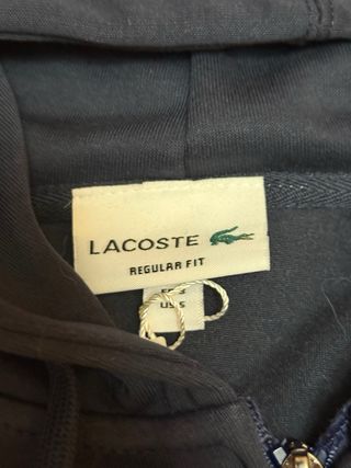 Sudadera Lacoste Azul con Cremallera