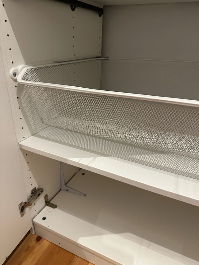 2 Cestas Metálicas + 2 Baldas Blancas