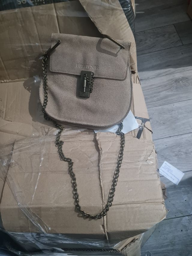 Bolso Brownie ante beige