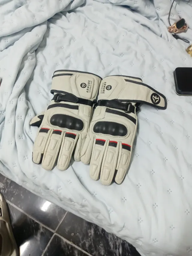 Guantes Moto Armure grises y Negros