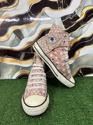 Converse All Star pois rosa taglia 35