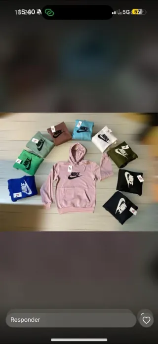 Sudadera Nike Rosa y Negra