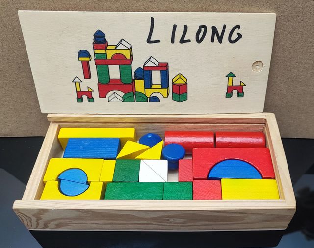 Juego Bloques Madera Lilong
