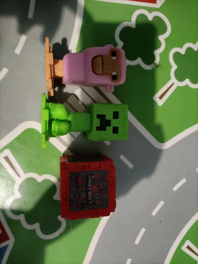 Figuras Minecraft (Creeper, Oveja, Bloque)