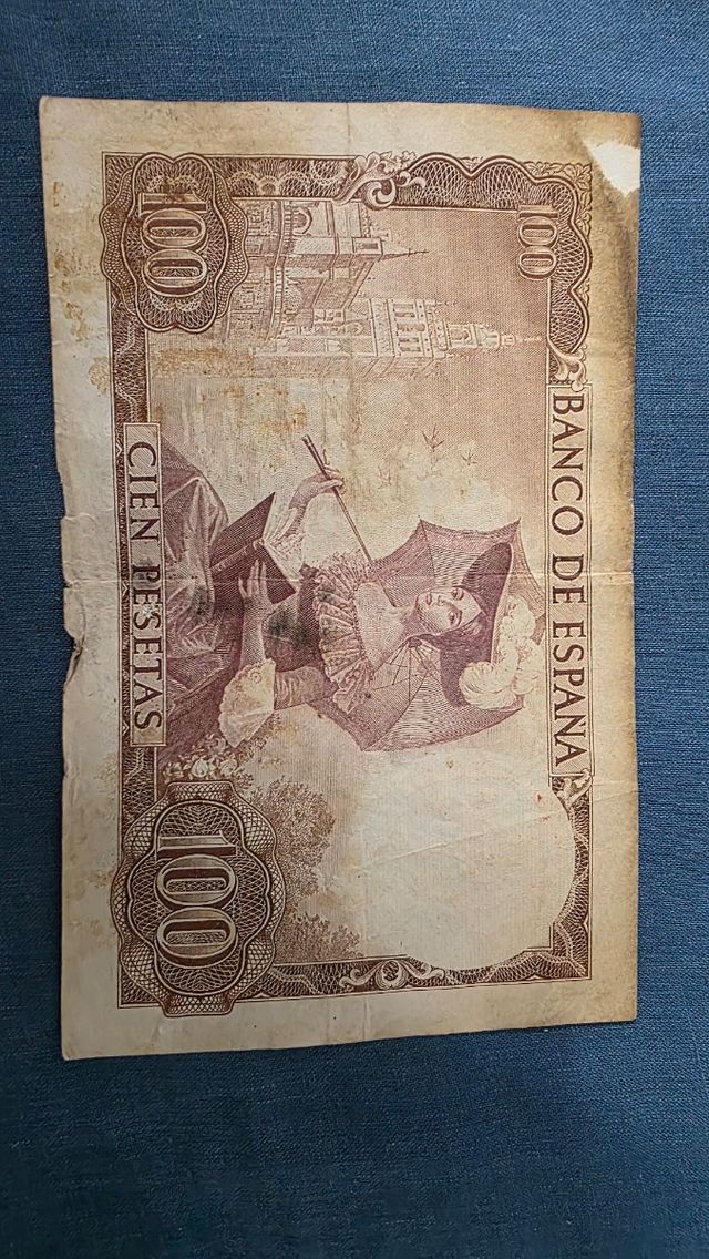Biglietto 100 pesetas Banco de España 1965