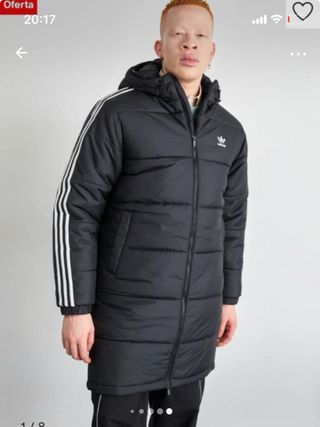 Chaquetón Adidas Negro Plumas
