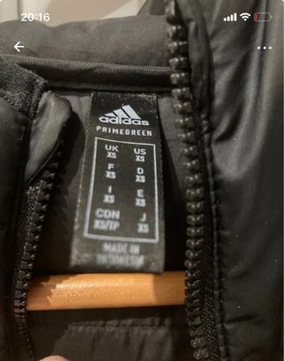 Chaquetón Adidas Negro Plumas