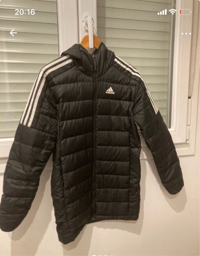 Chaquetón Adidas Negro Plumas