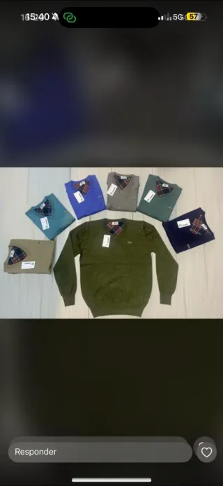 Sudadera Lacoste con cremallera