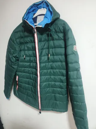 Chaqueta de plumas Moncler Verde Talla 50-52
